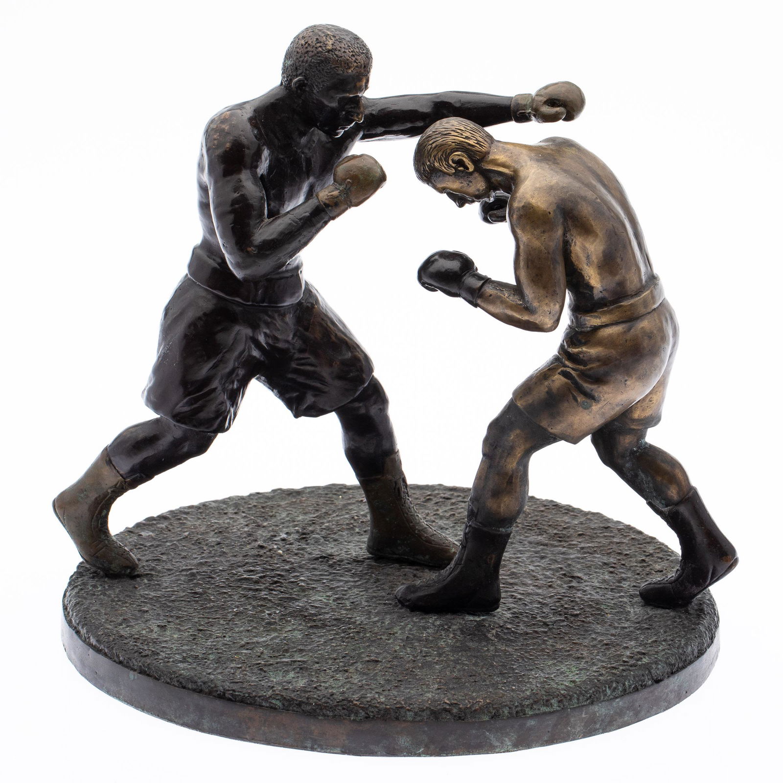 Bronze Sculpture of Boxers, Unsigned (1 of 10)