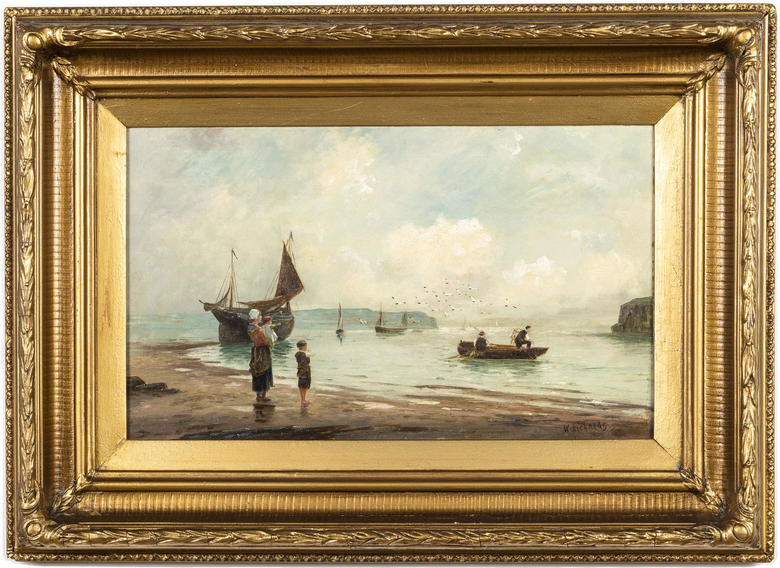 Francis Jamison (W. Richards) , Beach Scene, O/C (1 of 12)