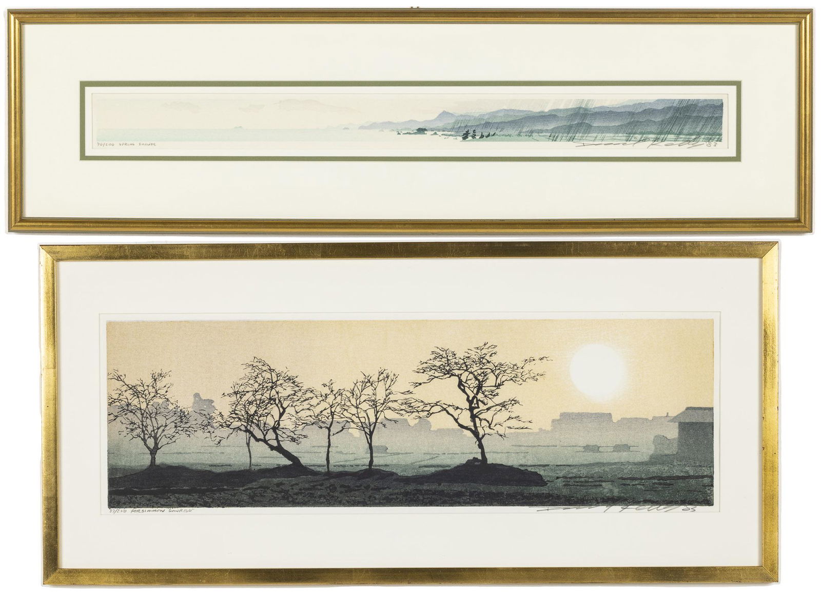 Two Woodblock Prints by Daniel Kelly (b. 1947) (1 of 15)