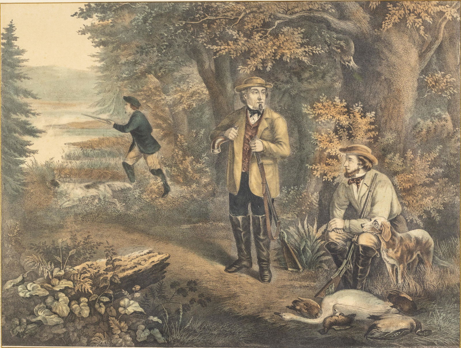 After Currier & Ives, American Hunting Scene, Litho (1 of 14)