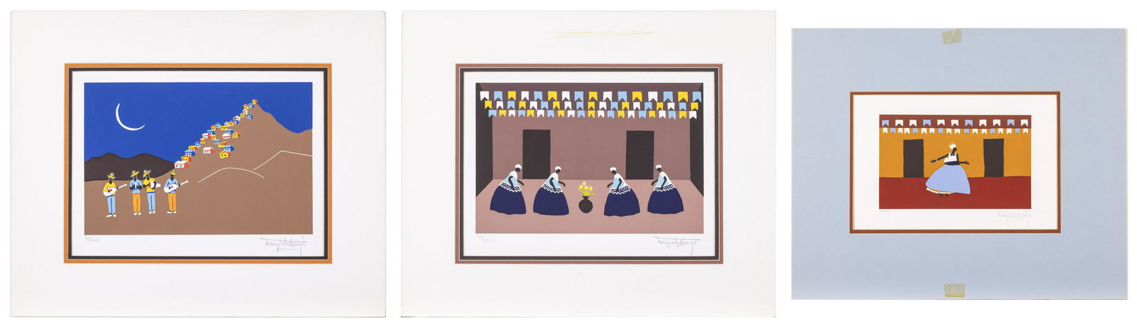 3 Manezinho Araujo (Brazil, 20th C), Prints, Matted (1 of 7)