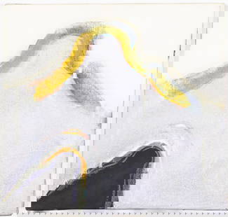 William Scharf (b. 1927-2018), Sphynx Shadow, O/C: Property from a Private Collection, Savannah, GA Description: William Scharf (American, b. 1927-2018), Sphynx Shadow, 1985, Oil on Canvas, abstract in tones of black, purple, green, and orange on