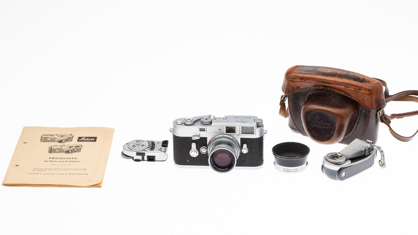 Leica M3 Chrome Doublestroke, 1955, no. 736127 (1 of 20)