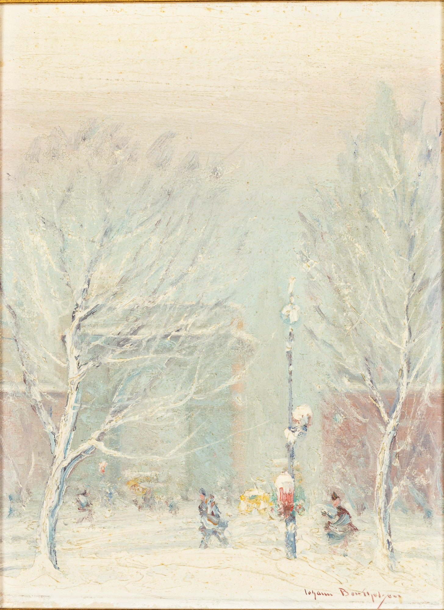 Johann Berthelsen (1883-1972) Washington Square, Oil (1 of 12)