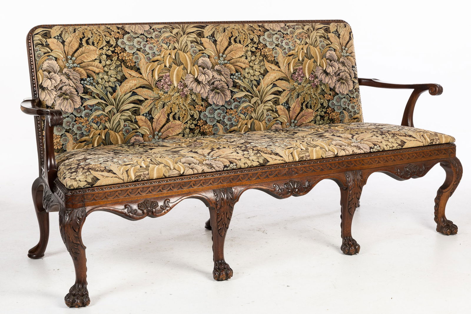 George II Style Mahogany Settee (1 of 15)