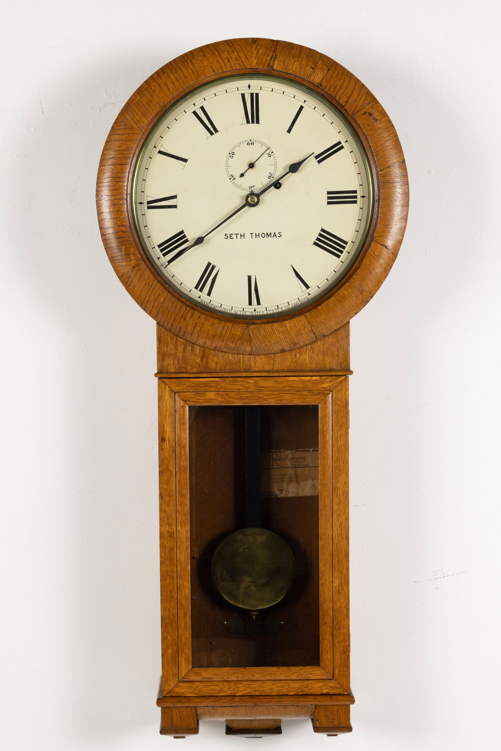 Seth Thomas Oak Regulator Clock (1 of 8)