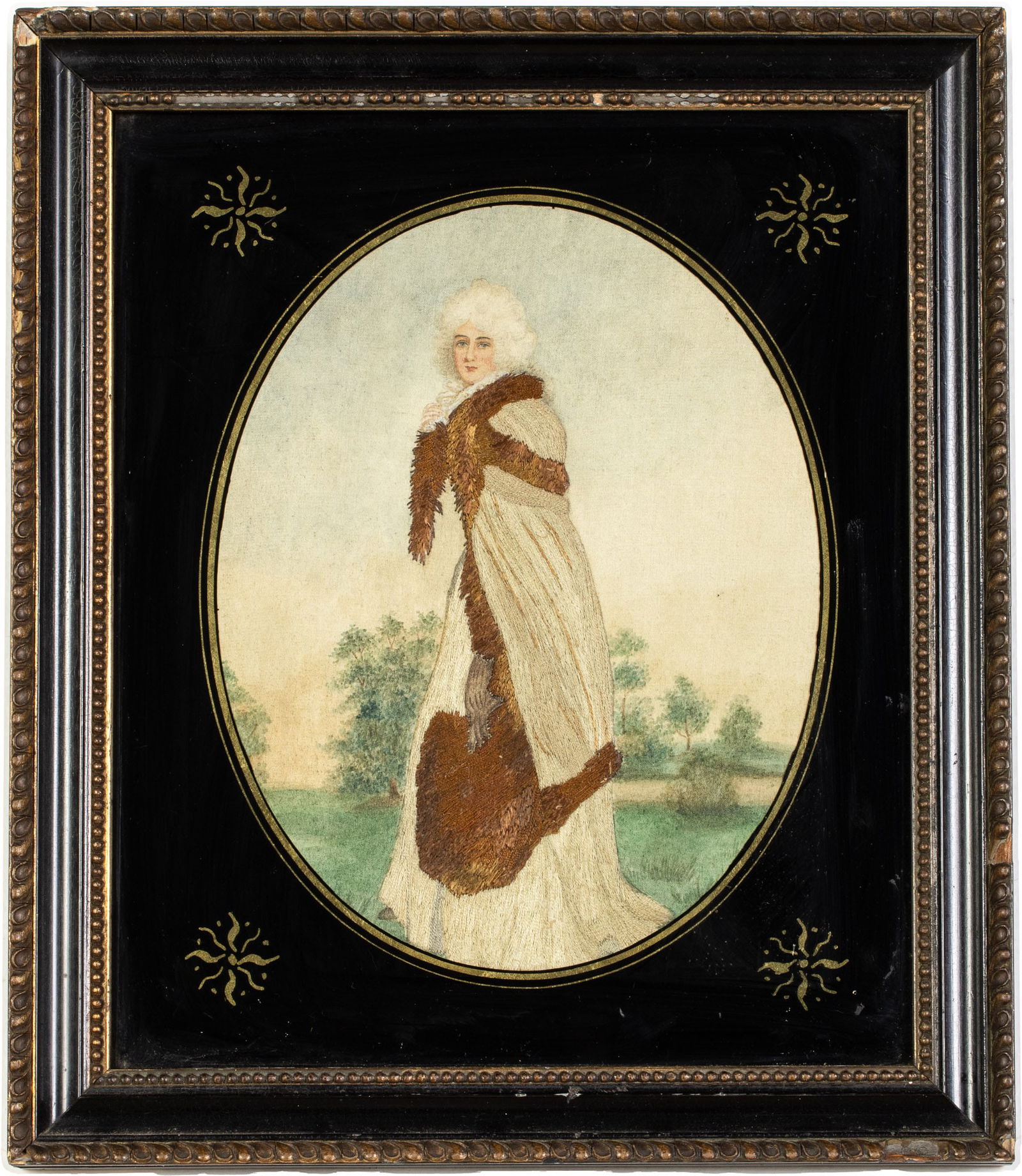 English Needlepoint of Lady Hamilton, 19th Century (1 of 11)