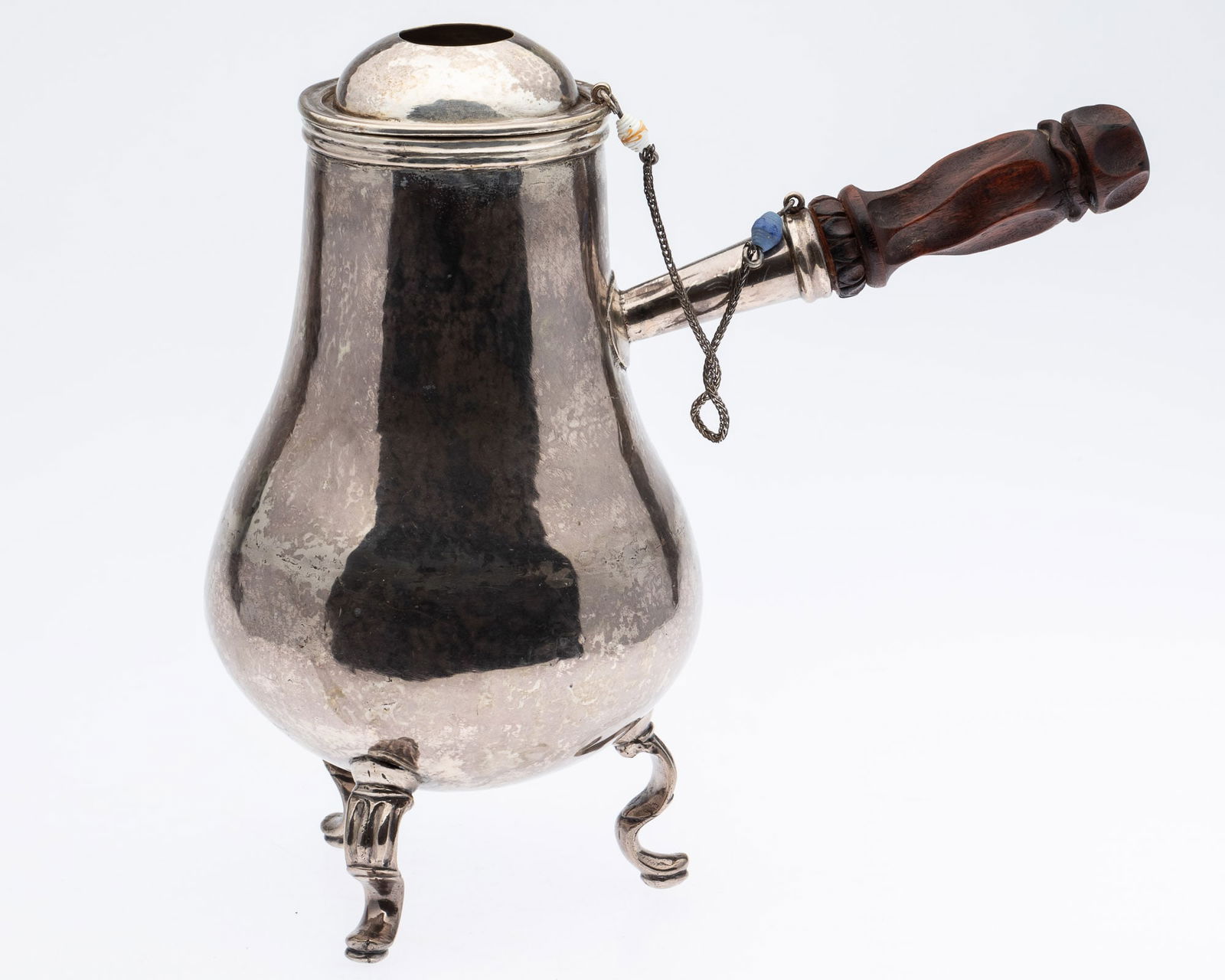 Silver Chocolate Pot, Possibly Peruvian, (1 of 11)