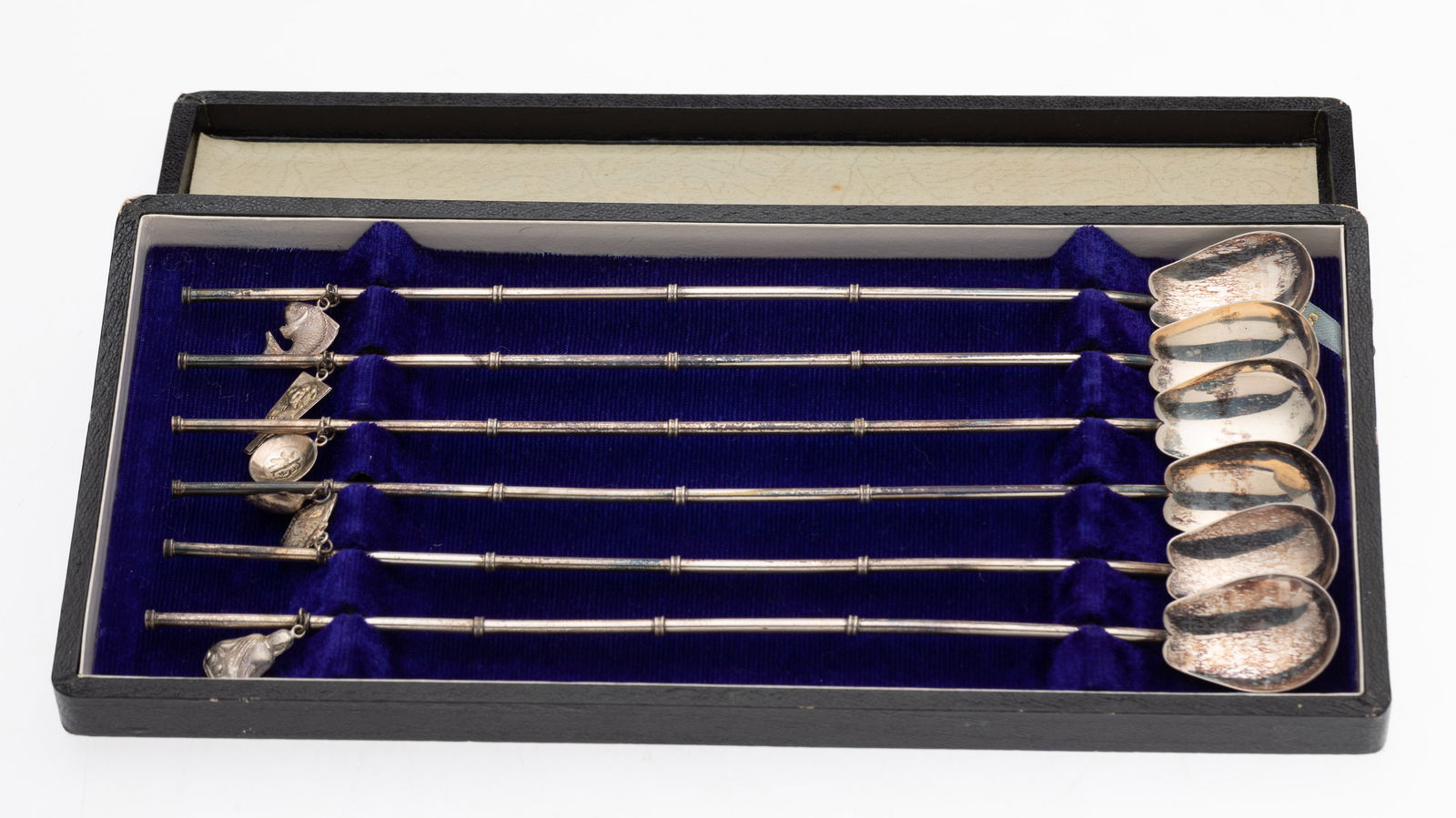 6 Japanese Sterling Silver Ice Tea Spoons (1 of 10)