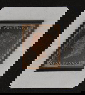 Penny Black Stamp and Three Others: Property from the Estate of William H. Rasch Description: Penny Black Stamp and Three Others, comprising two Penny Black stamps, and 2 Two-Penny Blue stamps. The Penny Black was the first