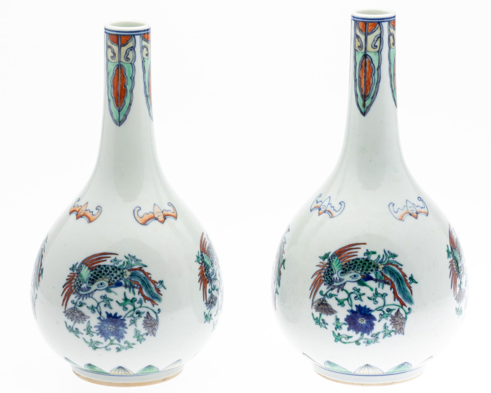 A Pair of Chinese Doucai Vases (1 of 10)