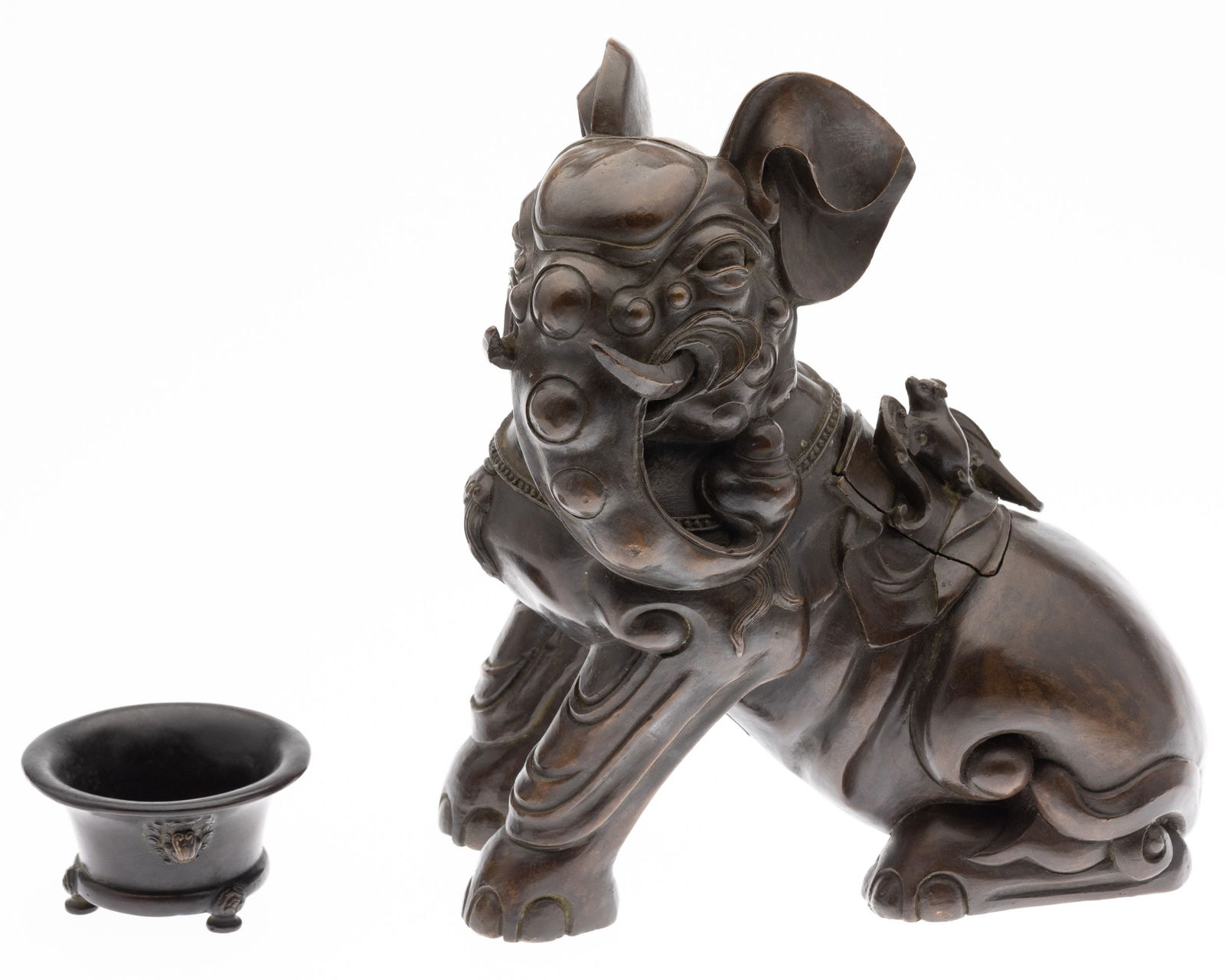 Chinese Elephant Shape Bronze Censer and Another (1 of 14)