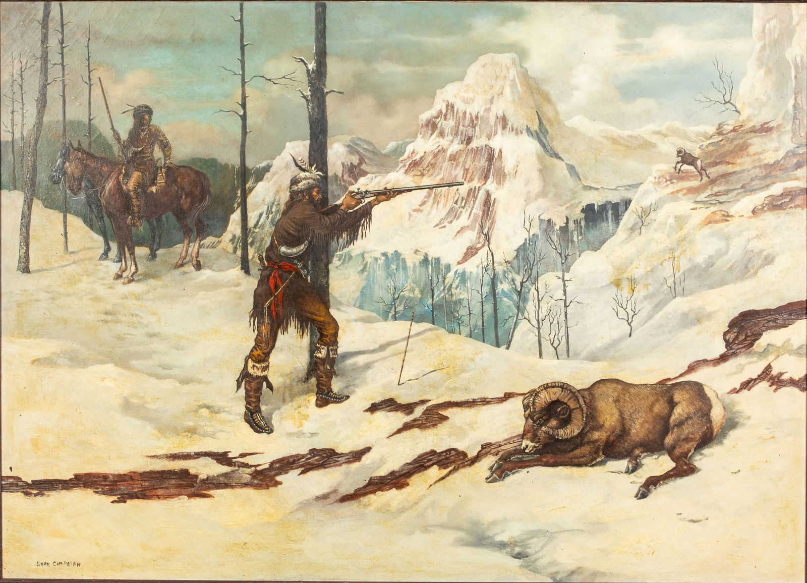 Dean Chapman (1937-2001), Western Hunting Scene, O/C (1 of 13)