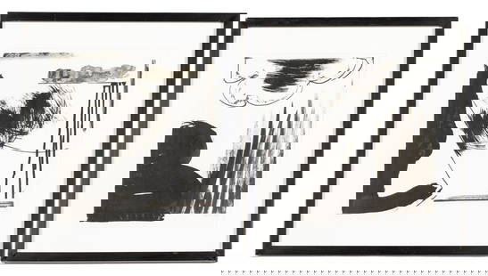 Betsy Cain (Savannah, b. 1949) 2 Works, Ink on Paper: Property from the Estate of Dee Sutlive, Savannah, GA Description: Betsy Cain (Savannah, b. 1949), Two Works, Ink on Paper, 1997, signed and dated lower right, both with inscriptions on back with