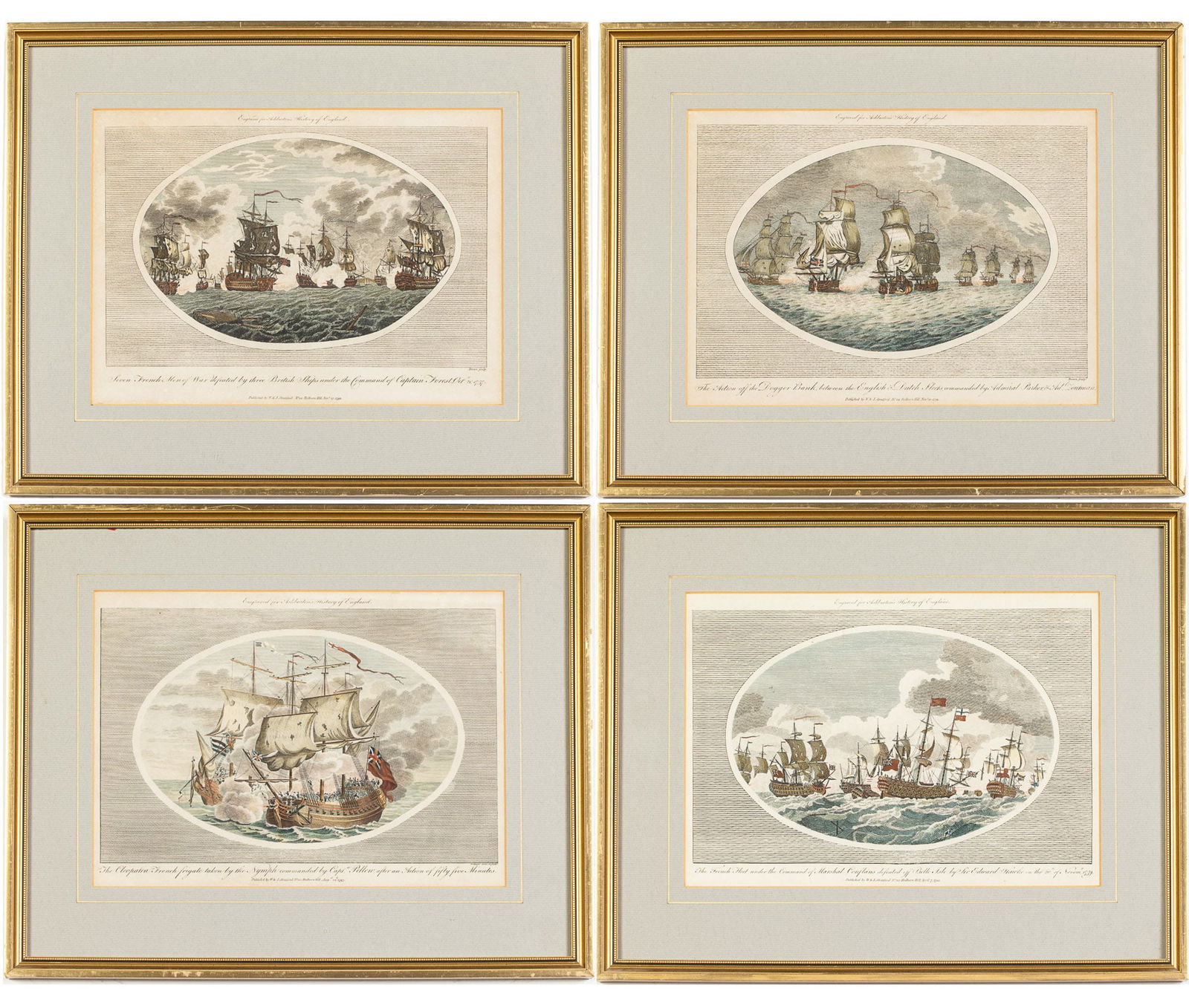 4 Naval Engravings, 1792 (1 of 17)