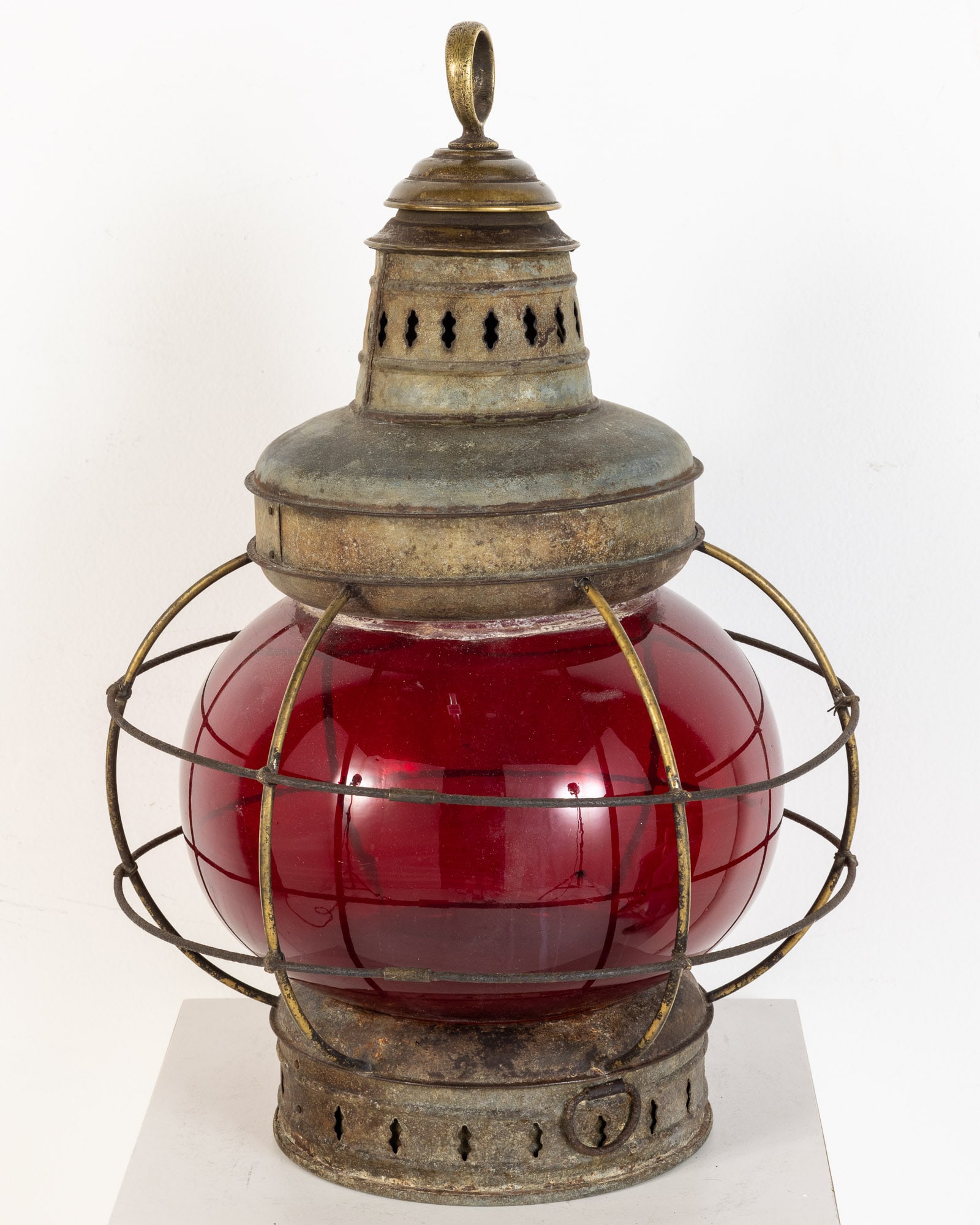J. Barre & Co, NY, Ships Lantern, 19th C (1 of 6)