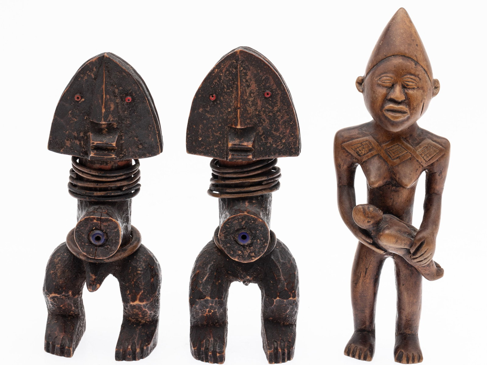 African Maternity Figure and a Pair of Dolls (1 of 9)