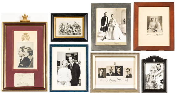 7 Signed Photographs of British Royalty: Property from the Estate of William H. Rasch Description: 7 Signed Photographs of British Royalty, comprising portrait photos with signatures of the Queen's cousins, Princess Alice, Prince Henry,