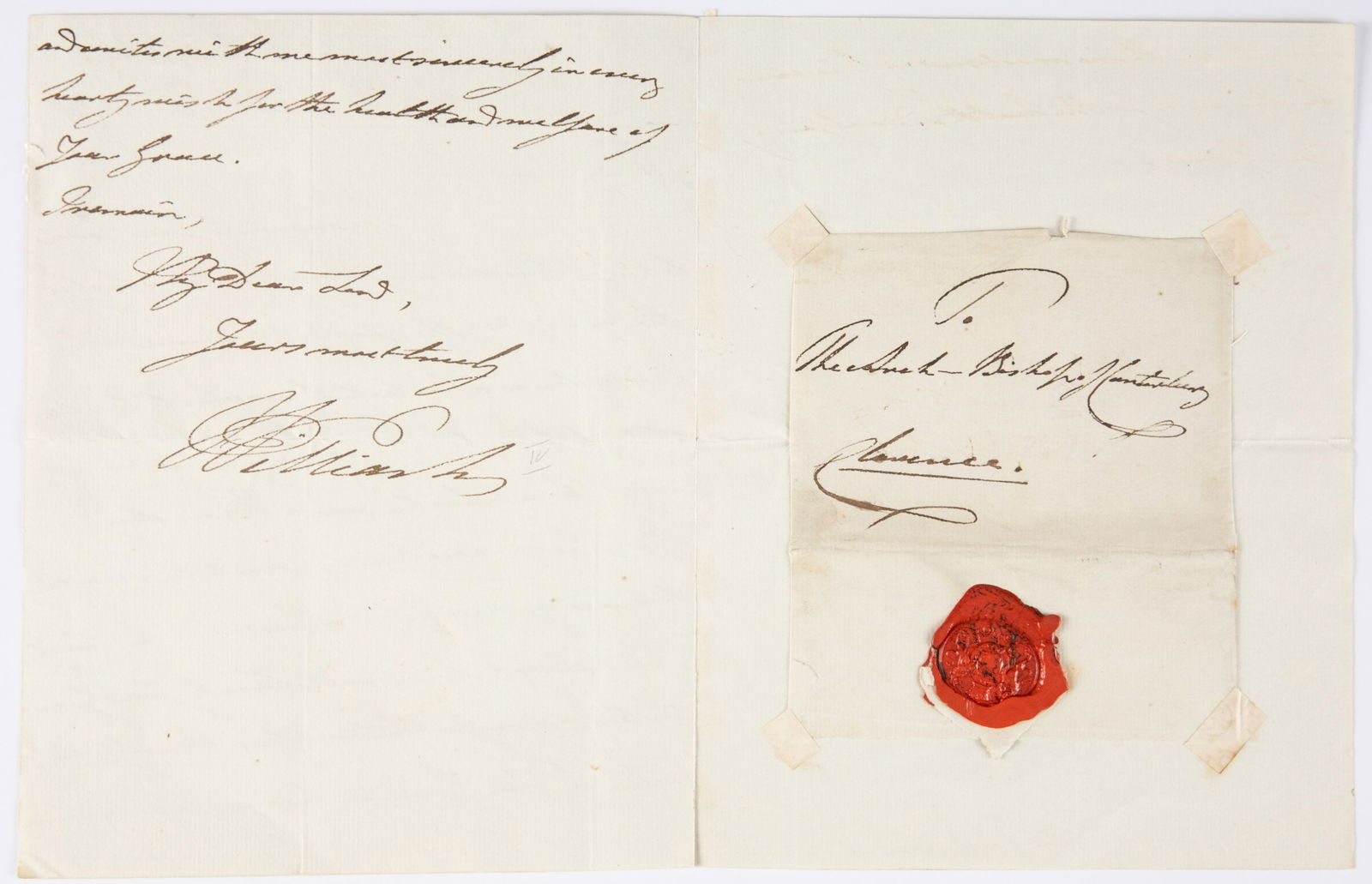 William IV, King of United Kingdom (1765-1837) ALS (1 of 5)