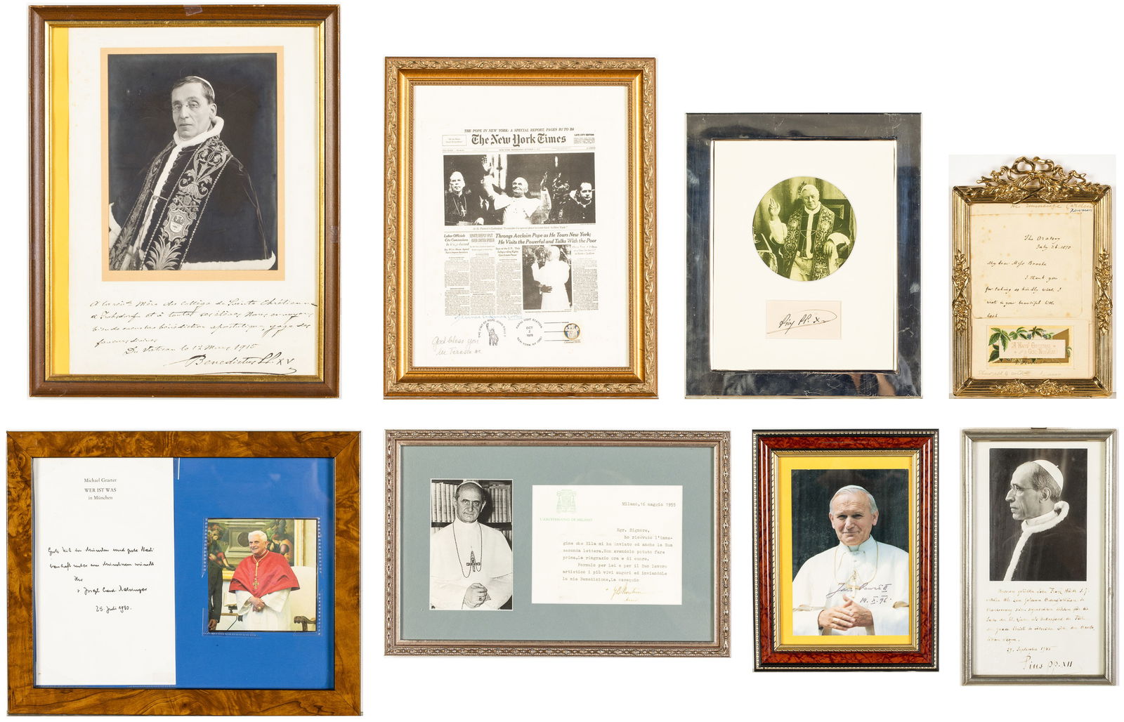 7 Signatures of Popes and Mother Teresa Signature (1 of 20)