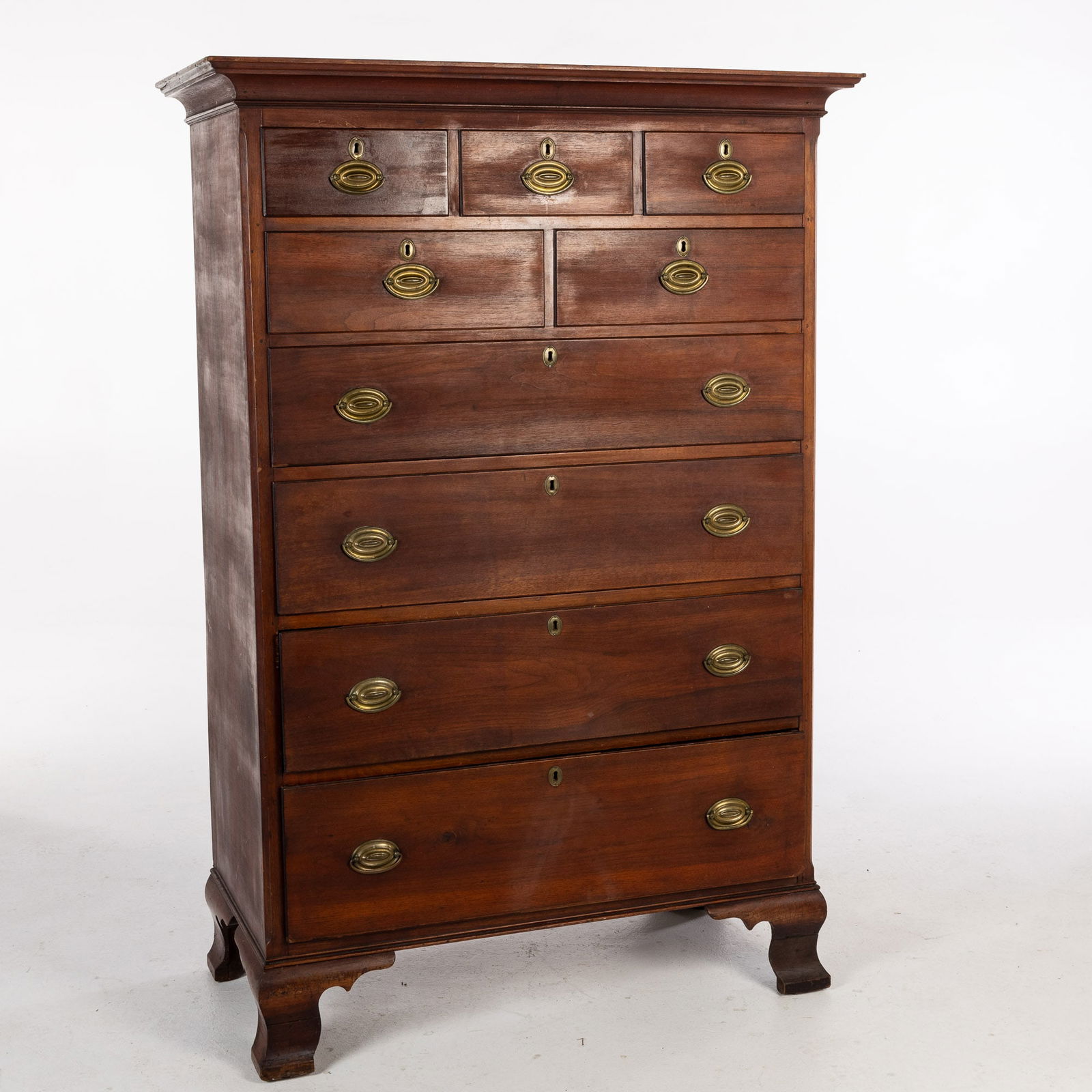 Chippendale Walnut Tall Chest, c. 1770 (1 of 13)