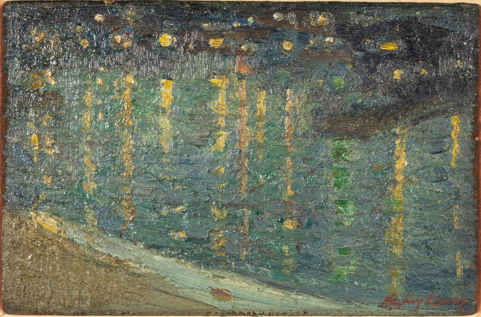 Hayley Lever (1876-1958), Thames at Night, O/B (1 of 15)