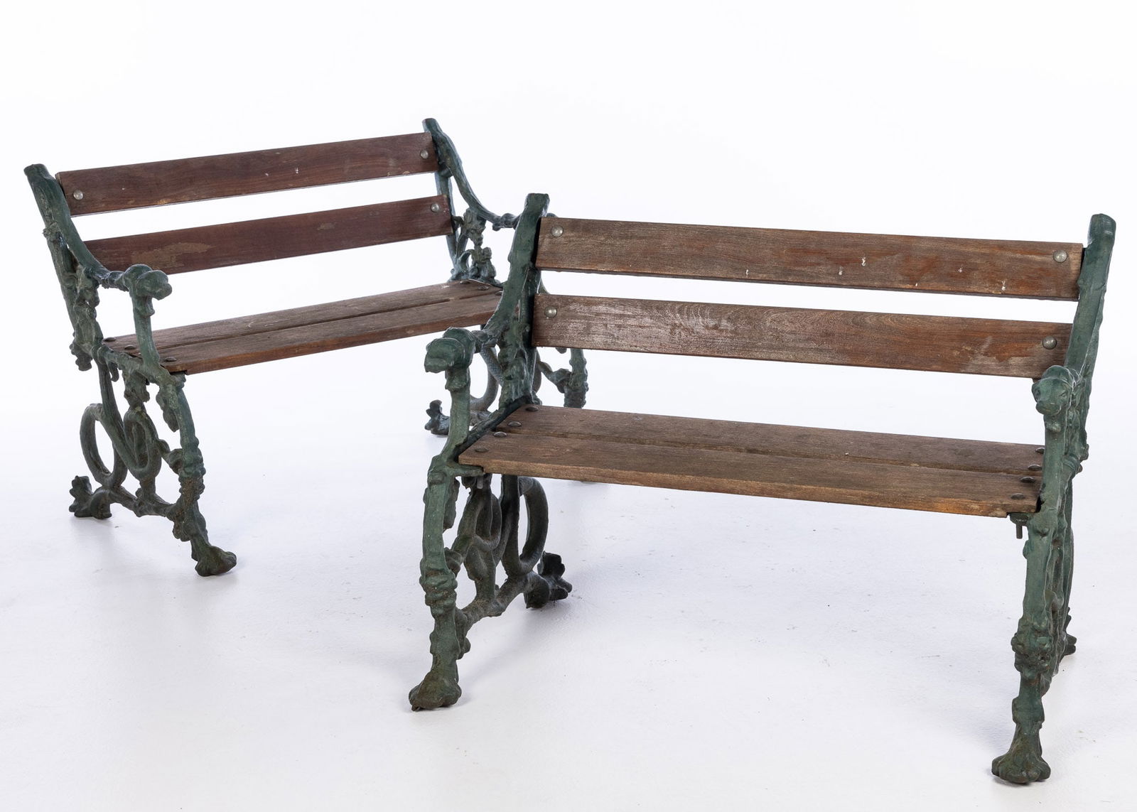 Pair of Cast Iron Benches (1 of 9)