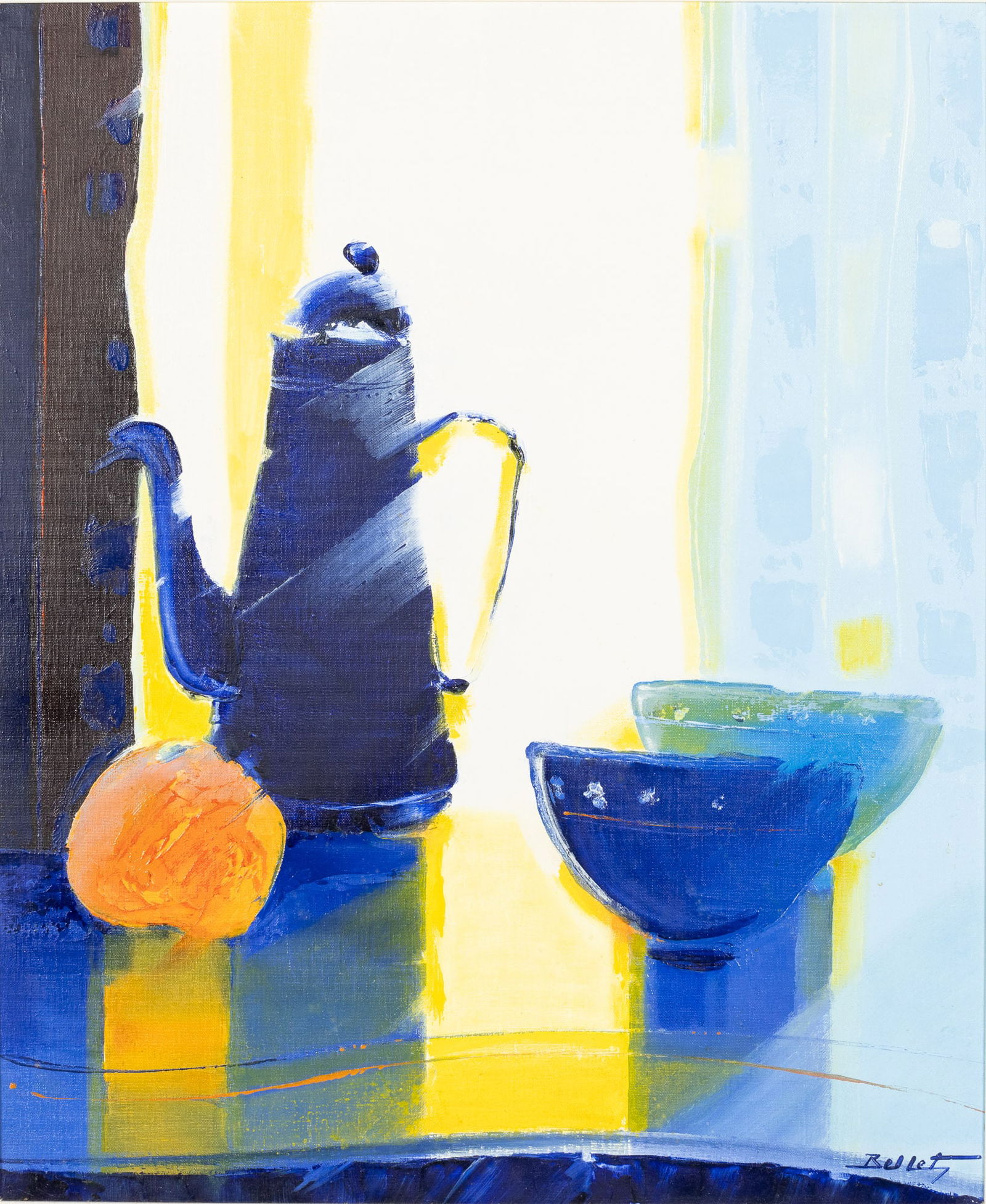 Emile Bellet (French, 1944-2022), Matin Blue, O/C (1 of 14)