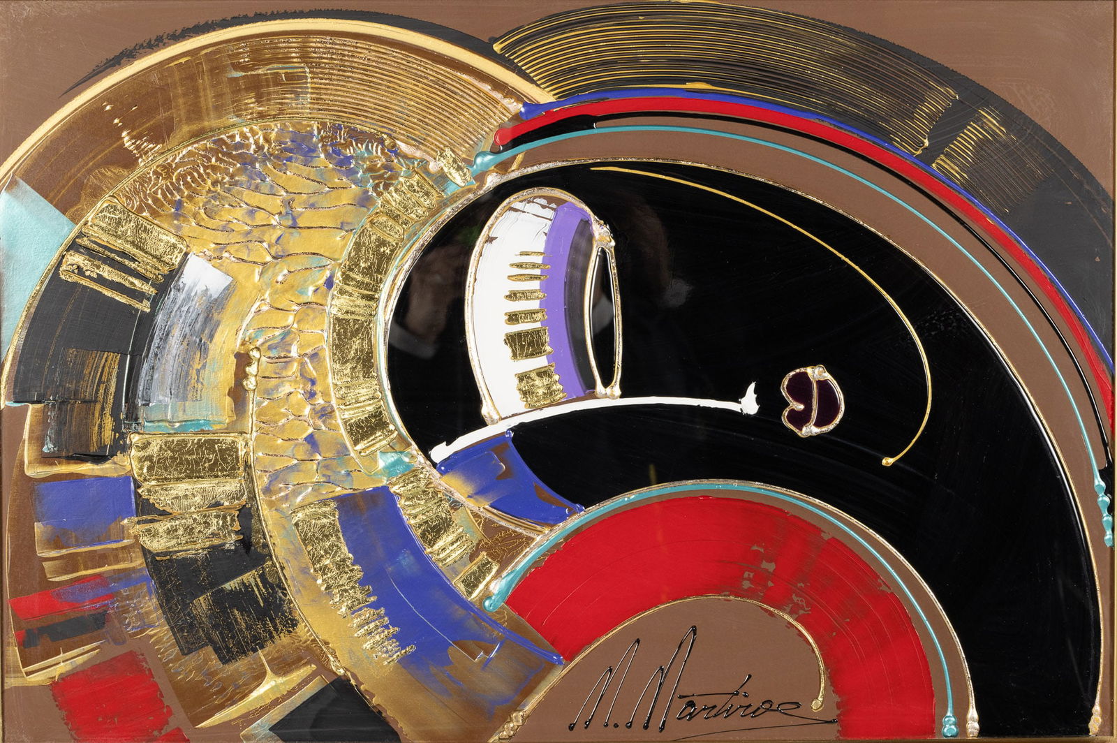 Martiros Manoukain, Abstract Face, Mixed Media (1 of 10)