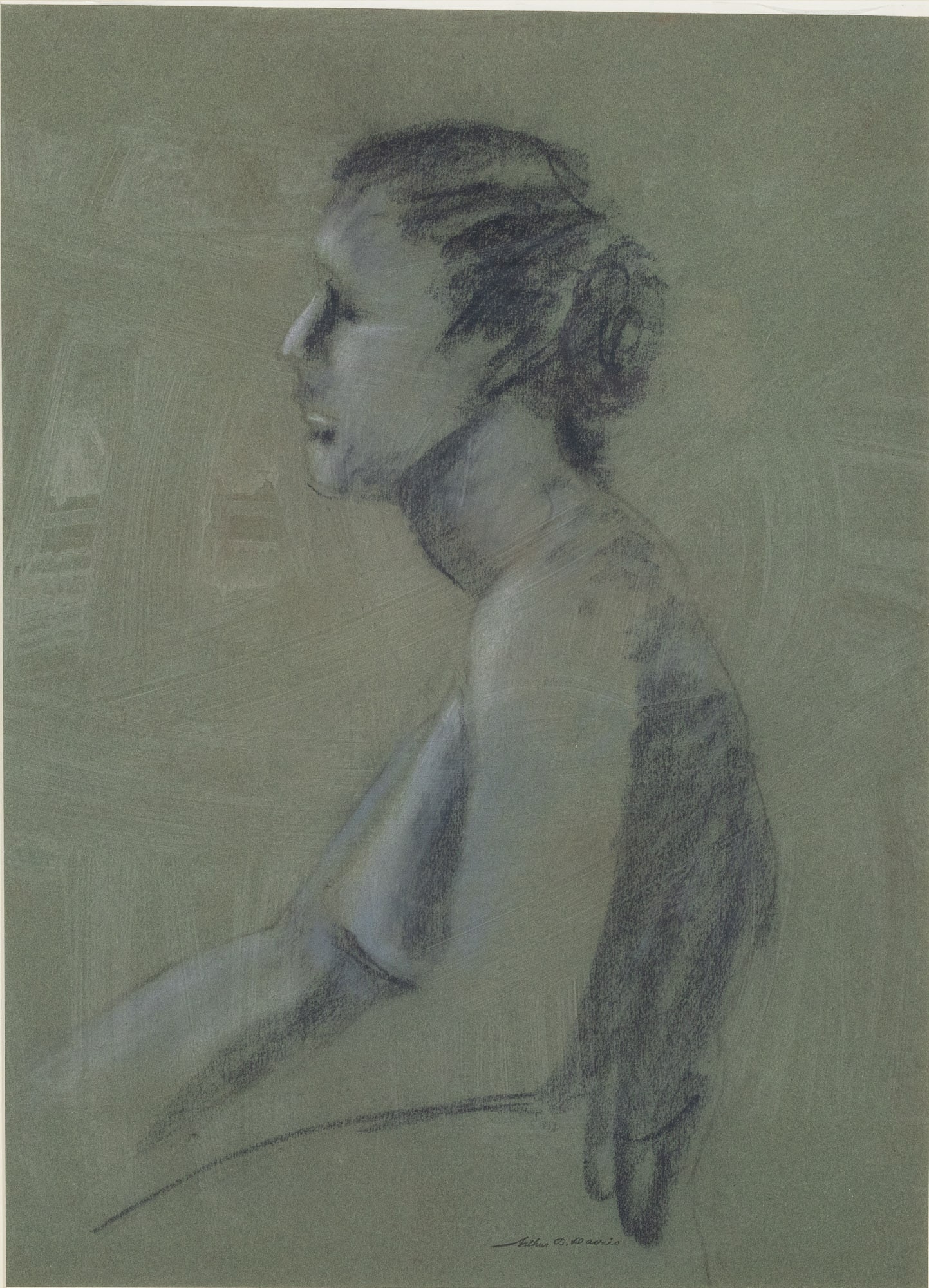 Arthur B. Davies, Portrait of a Woman, Charcoal (1 of 10)