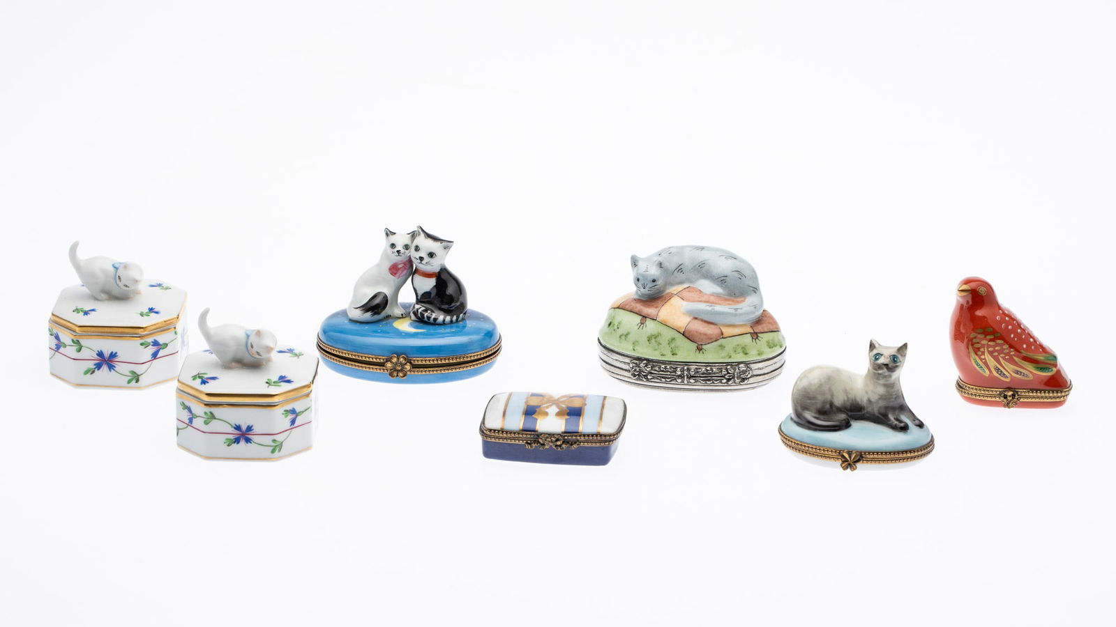 5 Limoges Boxes and 2 Herend Boxes (1 of 15)