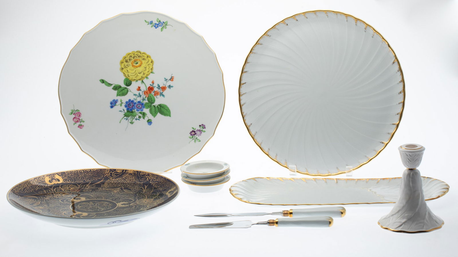 Group Porcelain Serving Articles, Including Meissen (1 of 14)