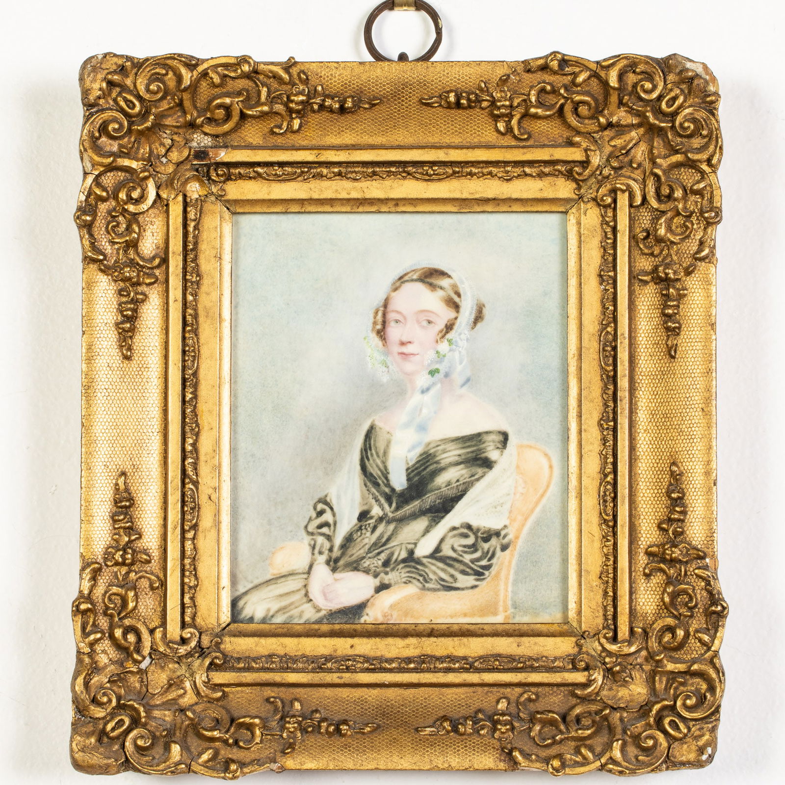 English School, Portrait of a Woman, Miniature (1 of 13)