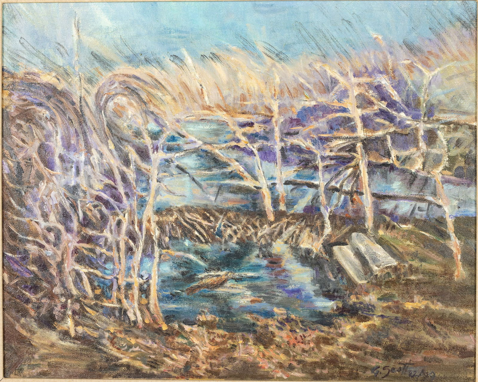 George Scott, Dancing Trees, 1999, Oil on Canvas (1 of 13)