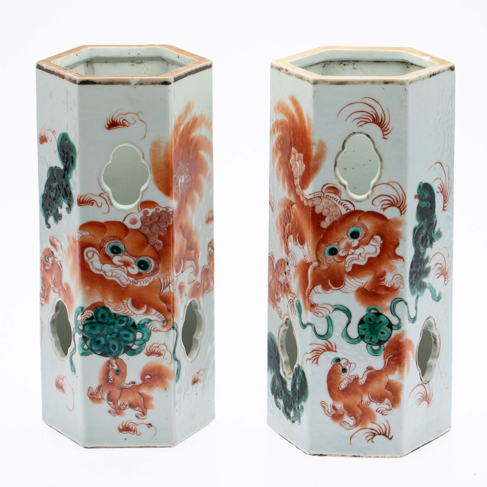 Pair of Chinese Porcelain Hat Stands (1 of 14)