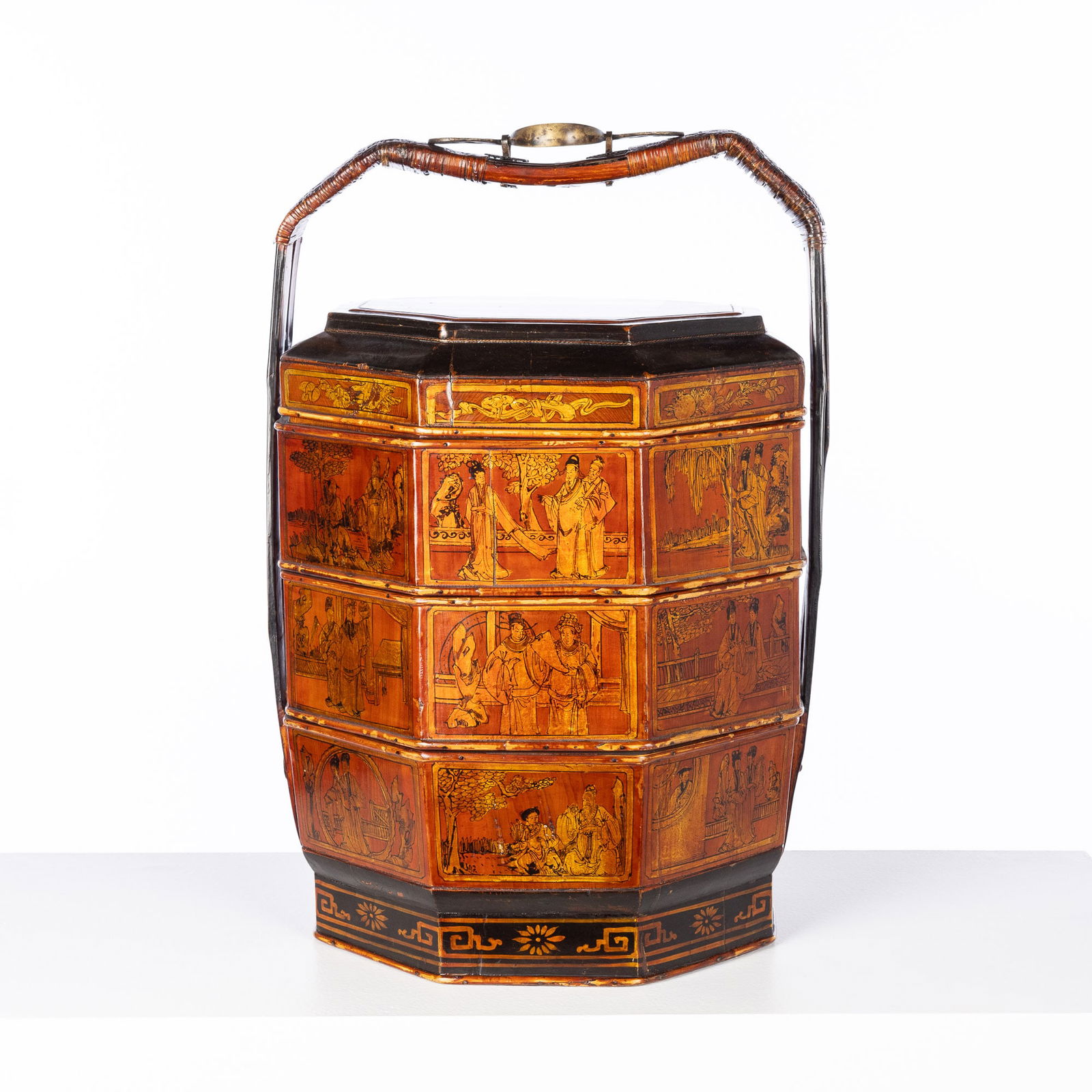 Japanese Lacquer Divided Storage Container (1 of 14)