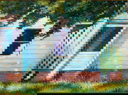 Joan Fulling, Windows of the Past, Acrylic on Canvas: Property of Richard Hanna & Byron (Steve) Dunham, Chicago and SavannahDescription: Joan Fulling, Windows of the Past, Acrylic on Canvas, 1986, signed lower left, signed, dated and titled on