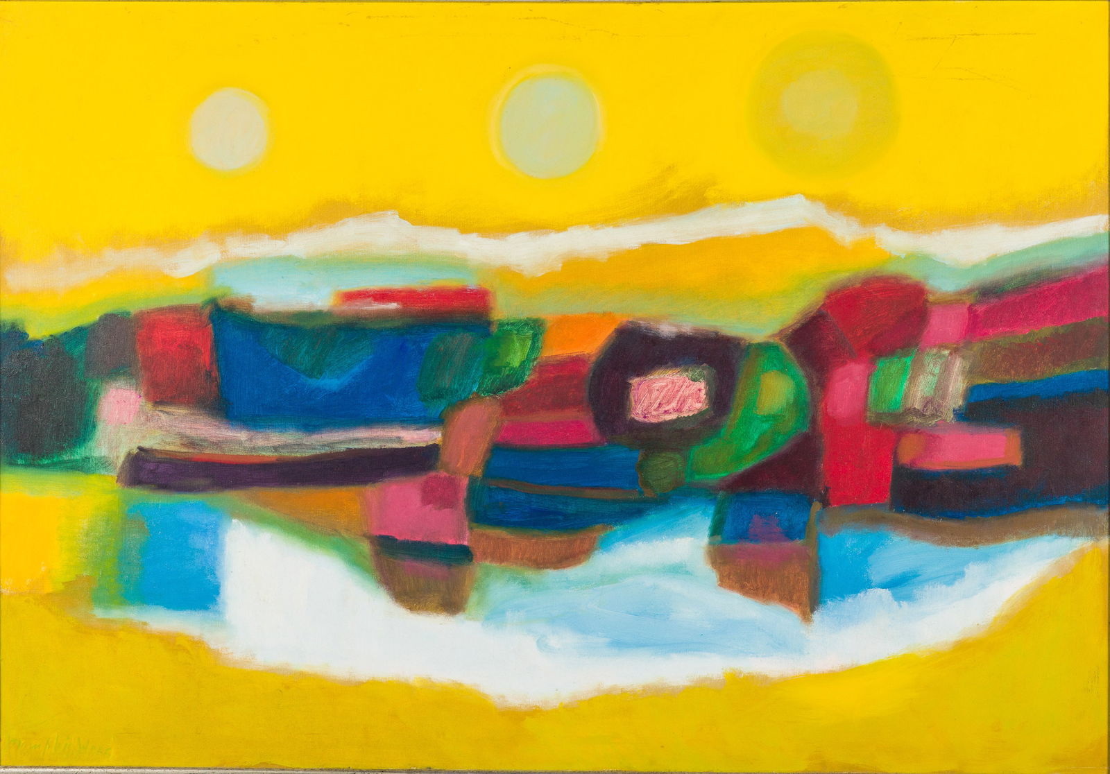 Memphis Wood (GA/FL, 1902-1989) Abstract, O/C (1 of 12)