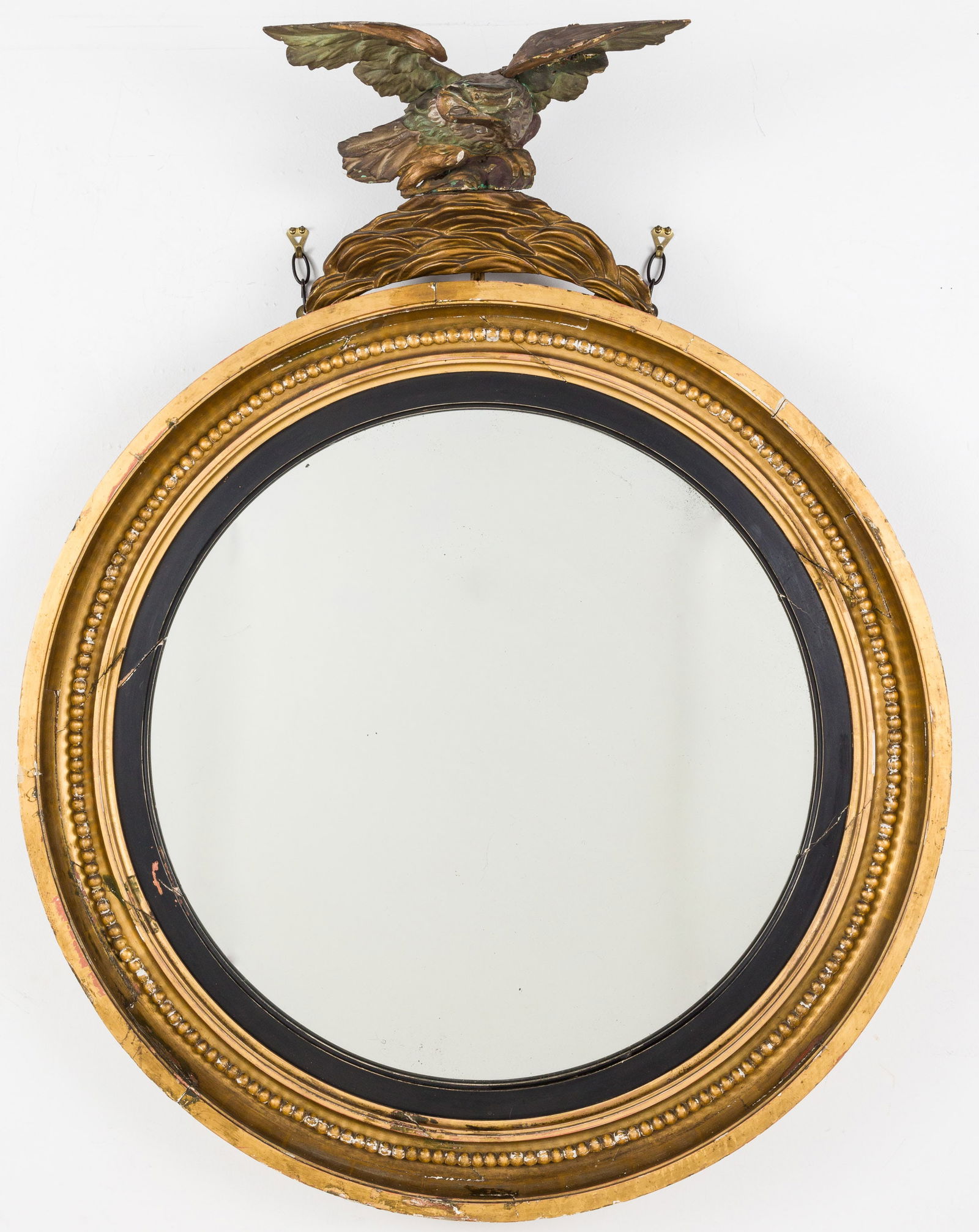 Regency Circular Giltwood Mirror, 19th Century (1 of 11)