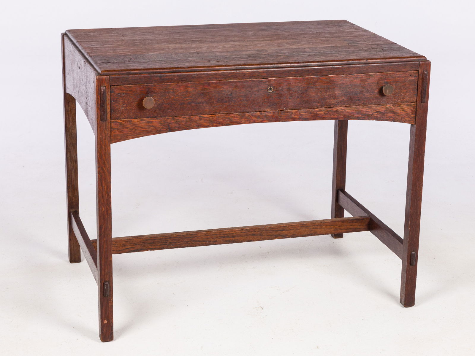 Limbert Arts and Crafts Oak Writing Table (1 of 11)