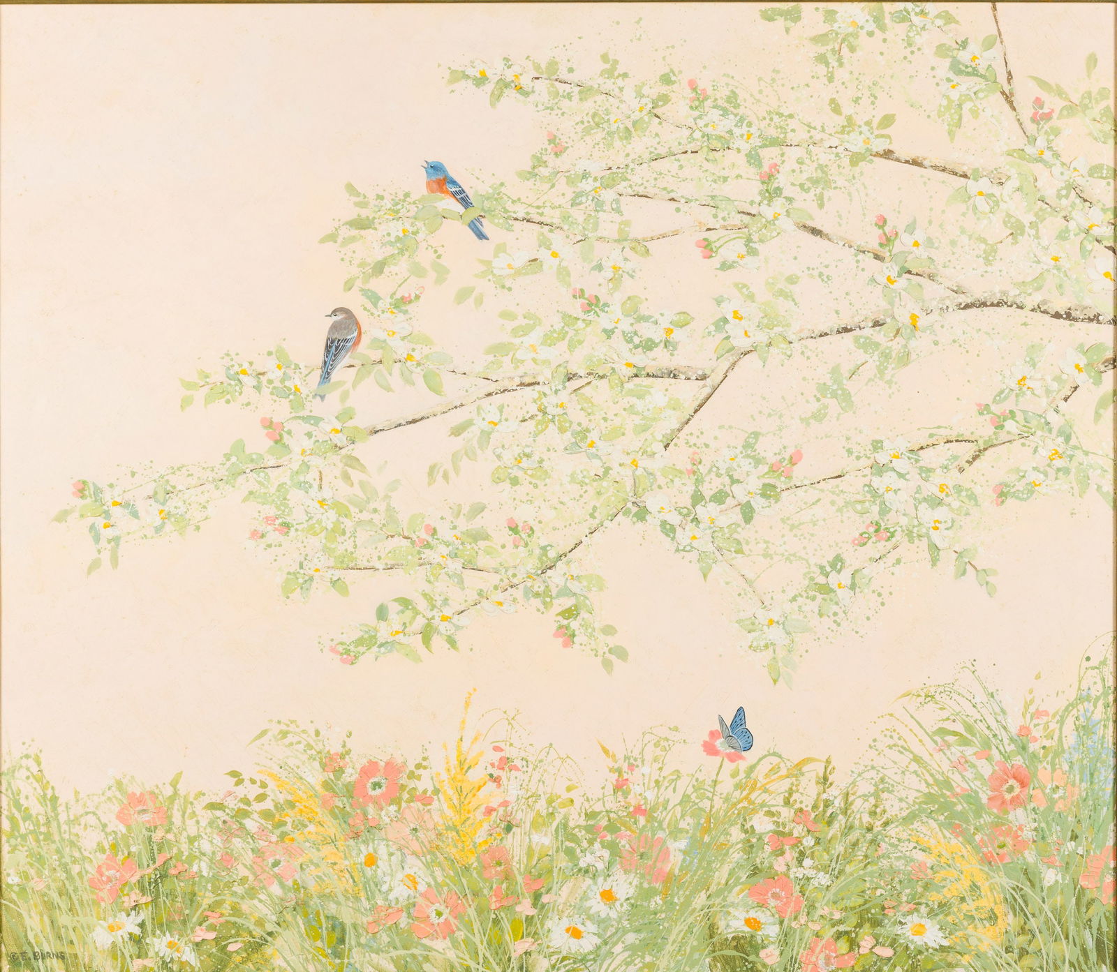 Emily Burns (American, b 1986), Springtime (#7), O/C (1 of 15)