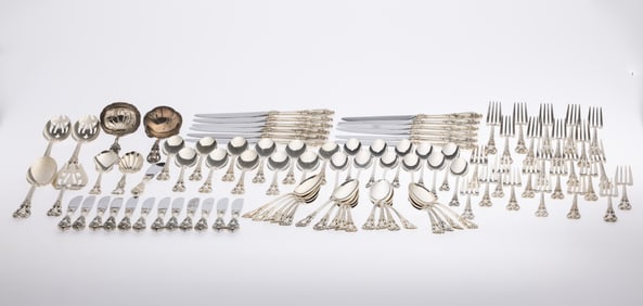 Set of Lunt Eloquence Sterling Flatware, 97 pcs.