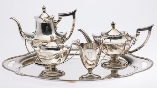 Gorham 4 Piece Sterling Silver Plymouth Tea & Coffee