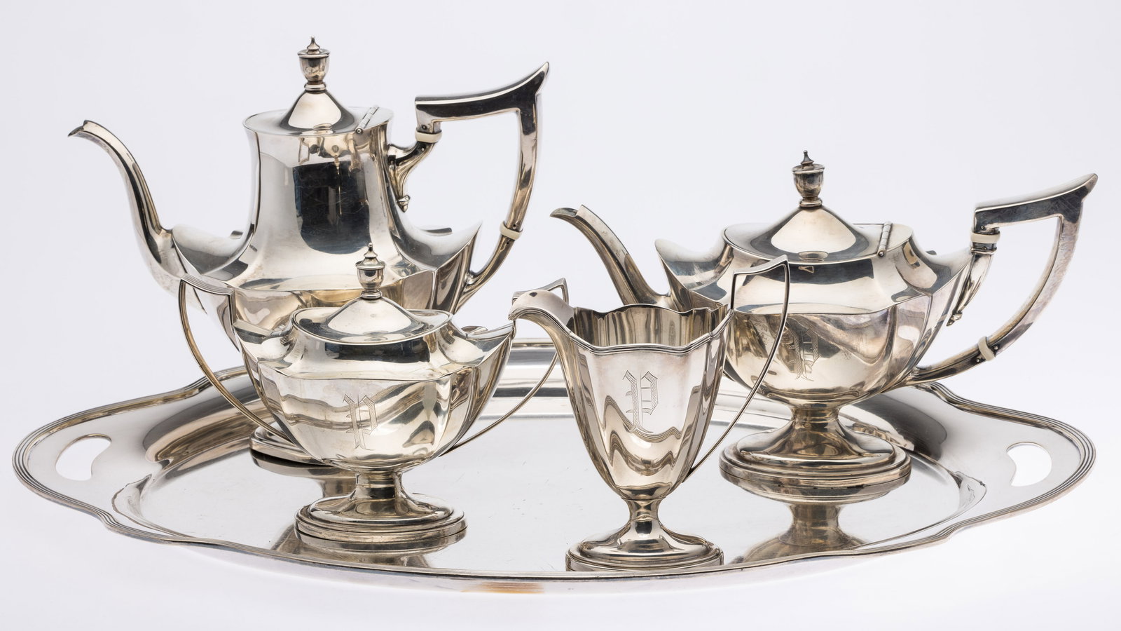 Gorham 4 Piece Sterling Silver Plymouth Tea & Coffee (1 of 15)