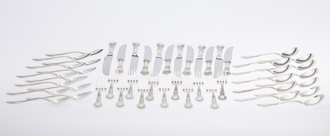 Reed and Barton Guildhall Sterling Flatware, 48 Pcs.