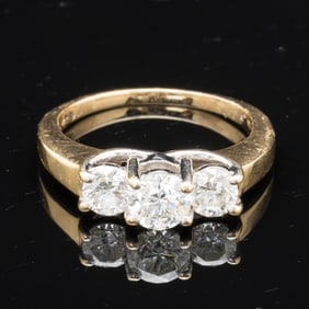 14K Gold and Diamond Engagement Ring