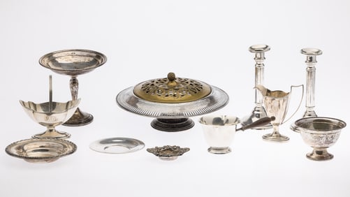 12 Sterling Silver Table Articles