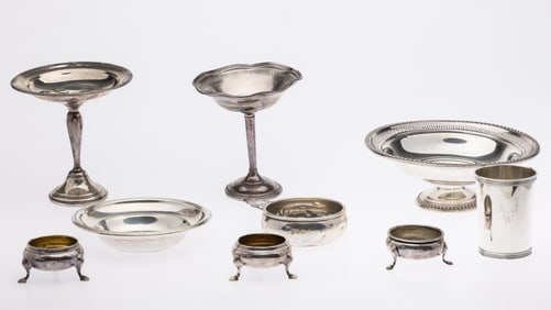 9 Sterling Silver Table Articles