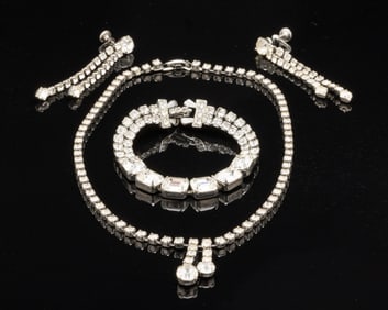 Group of Rhinestone Jewelry