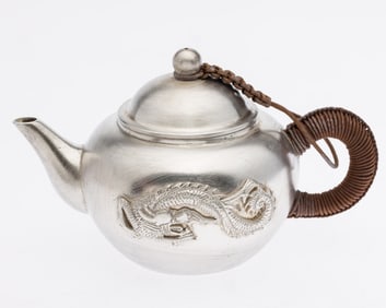 Chinese Small Silver Teapot